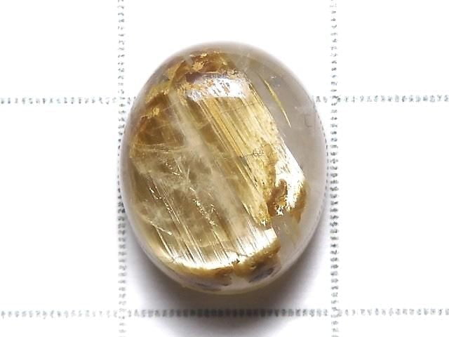 [Video][One of a kind] High Quality Rutilated Quartz AAA Cabochon 1pc NO.140