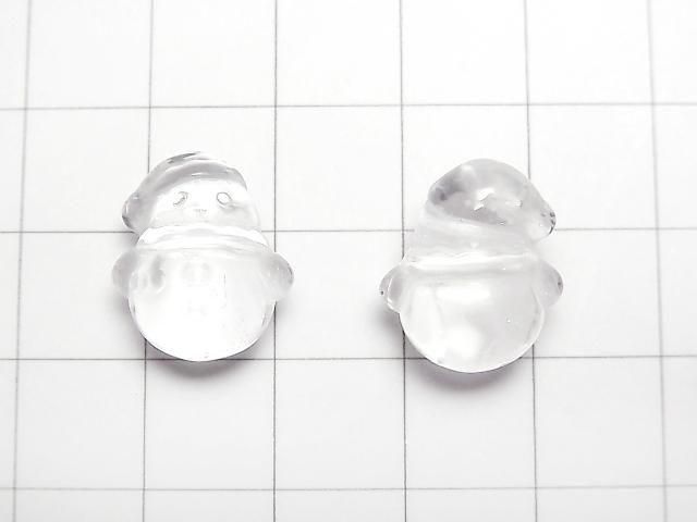 [Video] Crystal AAA Snowman Motif 16x14mm [Undrilled] 1pc