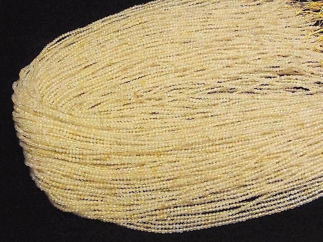 [Video]High Quality! Rutilated Quartz AA+ Faceted Round 2mm 1strand beads (aprx.15inch/38cm)