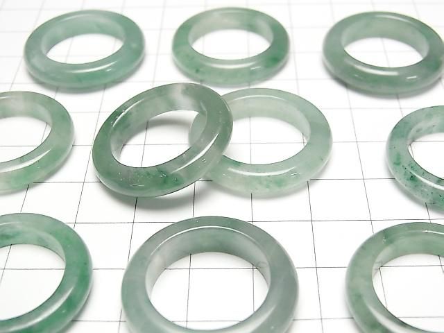 [Video] Fuchsite in Quartz Ring [Size 12][Size 14][Size 18] 2pcs