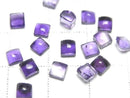 [Video] Amethyst AAA- Square Cabochon 4x4mm 10pcs