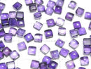 [Video] Amethyst AAA- Square Cabochon 4x4mm 10pcs