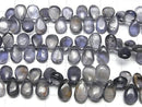 [Video] Iolite AA+ Pear Shape (Smooth) 1 Strand Beads (aprx. 7 inches/18 cm)