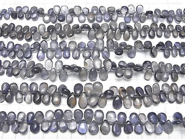 [Video] Iolite AA+ Pear Shape (Smooth) 1 Strand Beads (aprx. 7 inches/18 cm)