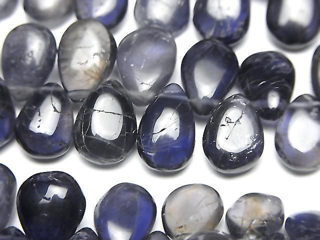[Video] Iolite AA+ Pear Shape (Smooth) 1 Strand Beads (aprx. 7 inches/18 cm)