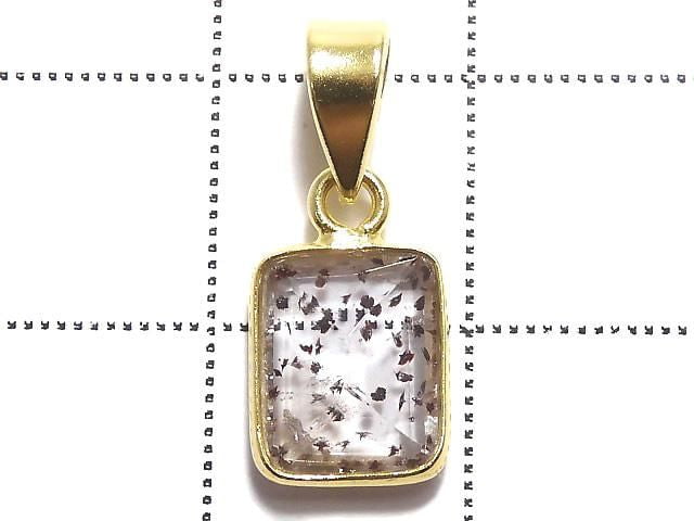 [Video][One of a kind] Elestial Quartz AAA Pendant 18KGP NO.363