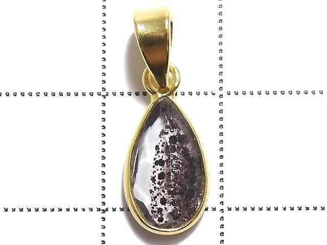 [Video][One of a kind] Elestial Quartz AAA Pendant 18KGP NO.365