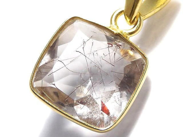 [Video][One of a kind] Elestial Quartz AAA Pendant 18KGP NO.371