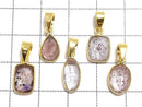 [Video][One of a kind] Elestial Quartz AAA Pendant 18KGP 5pcs Set NO.373