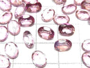 [Video] Pink Flash Crystal AAA- Loose stone Oval Faceted 8x6mm 3pcs