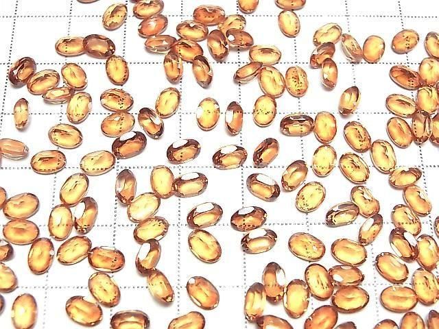 [Video] Orange Flash Crystal AAA- Loose stone Oval Faceted 6x4mm 10pcs