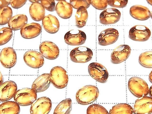 [Video] Orange Flash Crystal AAA- Loose stone Oval Faceted 8x6mm 3pcs