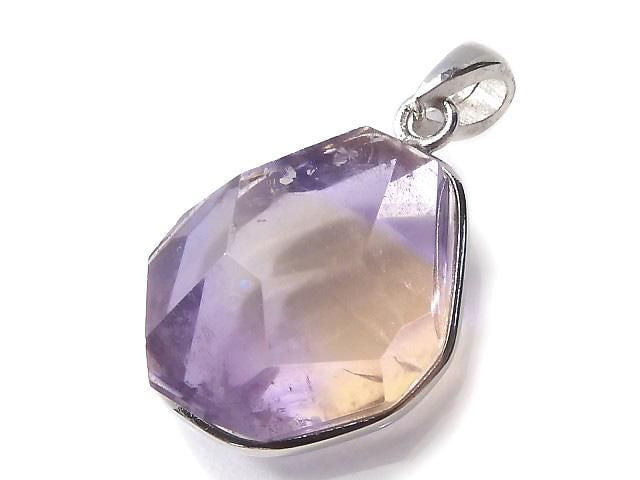 [Video][One of a kind] High Quality Ametrine AAA- Faceted Pendant Silver925 NO.12