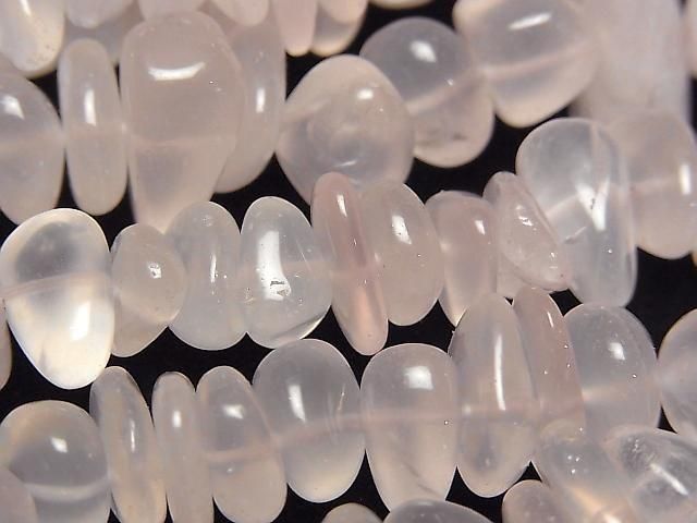 [Video] Madagascar Rose Quartz AAA- Small Nugget (Chips) 1strand beads (aprx. 15 inches/38 cm)