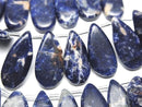 [Video] Redline Sodalite Pear Shape (Smooth) 1strand beads (25 pcs)