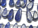 [Video] Lapislazuli AA++ Pear shape (Smooth) half or 1strand beads (aprx.15inch/37cm)