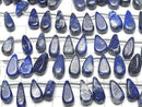 [Video] Lapislazuli AA++ Pear shape (Smooth) half or 1strand beads (aprx.15inch/37cm)