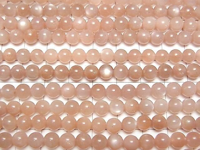 [Video] Brown Moonstone AA++ Round 6mm 1strand beads (approx. 15 inches/37 cm)
