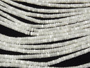 [Video] Mother of Pearl MOP White Rondelle (Heishi) 4x4x2mm 1strand beads (aprx. 15 inches/37 cm)