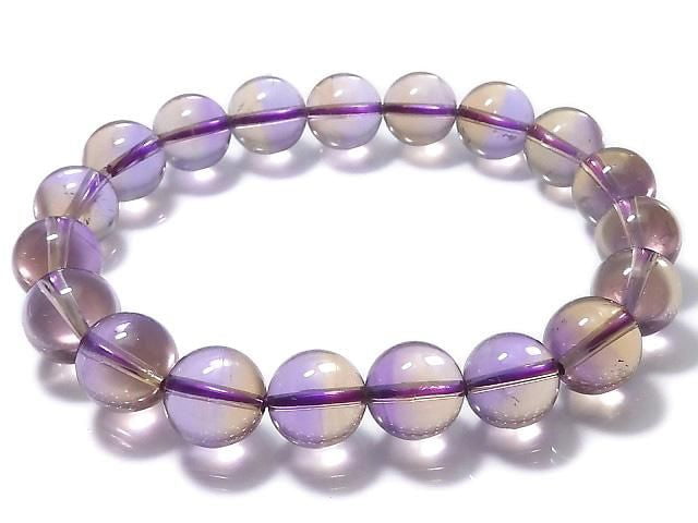 [Video][One of a kind] High Quality Ametrine AAA Round 10mm Bracelet NO.4