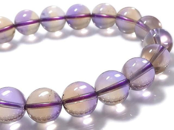 [Video][One of a kind] High Quality Ametrine AAA Round 10mm Bracelet NO.5