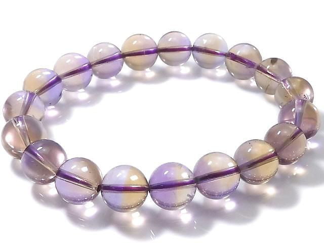 [Video][One of a kind] High Quality Ametrine AAA Round 10mm Bracelet NO.5