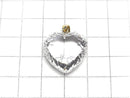 [Video] High Quality Crystal AAA Heart Cut Pendant 20x20mm 18KGP 1pc