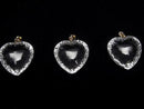 [Video] High Quality Crystal AAA Heart Cut Pendant 20x20mm 18KGP 1pc