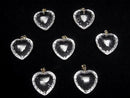 [Video] High Quality Crystal AAA Heart Cut Pendant 20x20mm 18KGP 1pc