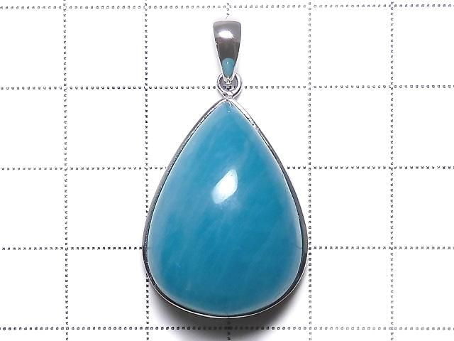 [Video][One of a kind] Amazonite Silica AA++ Pendant Silver 925 NO. 150