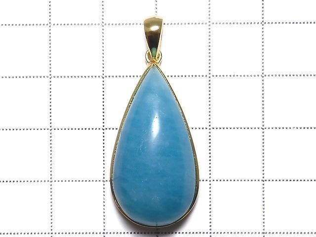 [Video][One of a kind] Amazonite Silica AA++ Pendant 18KGP NO.151