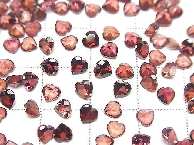 [Video] High Quality Mozambique Garnet AAA Loose Stone Heart Cut 4x4mm 10pcs