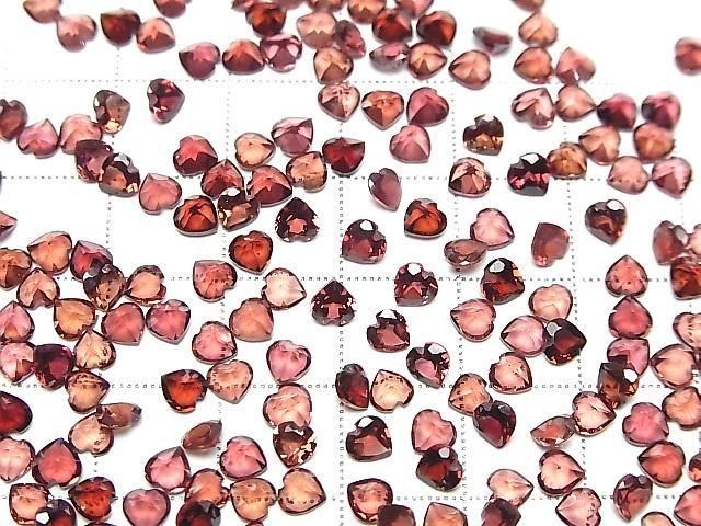 [Video] High Quality Mozambique Garnet AAA Loose Stone Heart Cut 4x4mm 10pcs