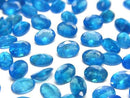 [Video] High Quality Neon Blue Apatite AAA Loose Stone Oval Faceted 7x5mm 2pcs