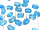 [Video] High Quality Neon Blue Apatite AAA Loose Stone Oval Faceted 7x5mm 2pcs