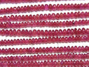 [Video]Longido(Tanzania)High Quality Ruby AAA Rondelle half or 1strand beads (aprx.17inch/42cm)