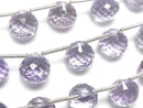 [Video] High Quality Amethyst AAA Onion Faceted Briolette 1 strand (8 pcs)