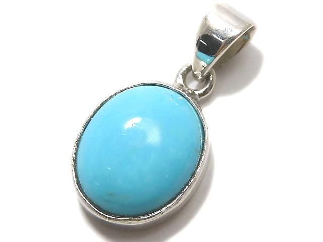 [Video][One of a kind] Kingman Turquoise AAA- Pendant Silver925 NO.222