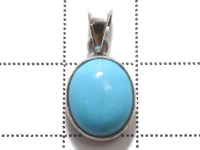 [Video][One of a kind] Kingman Turquoise AAA- Pendant Silver925 NO.222
