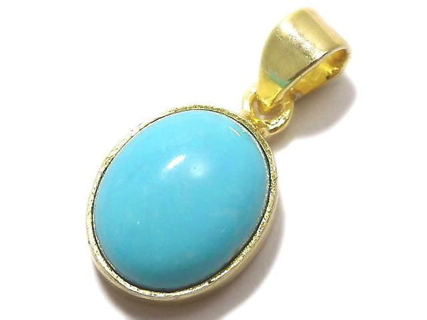 [Video][One of a kind] Kingman Turquoise AAA Pendant 18KGP NO.231