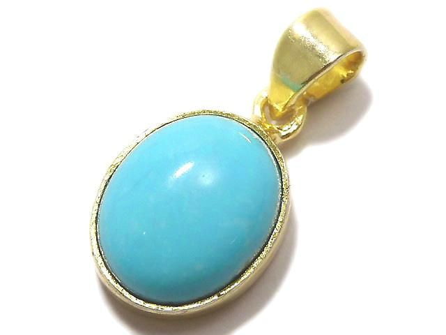 [Video][One of a kind] Kingman Turquoise AAA Pendant 18KGP NO.231