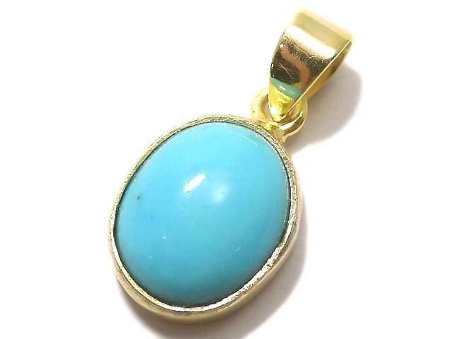 [Video][One of a kind] Kingman Turquoise AAA Pendant 18KGP NO.232