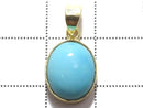 [Video][One of a kind] Kingman Turquoise AAA Pendant 18KGP NO.236