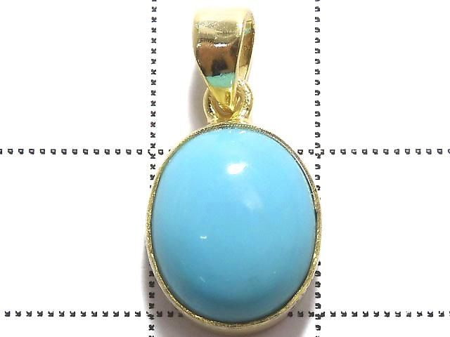 [Video][One of a kind] Kingman Turquoise AAA Pendant 18KGP NO.239