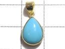 [Video][One of a kind] Kingman Turquoise AAA Pendant 18KGP NO.247