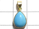 [Video][One of a kind] Kingman Turquoise AAA Pendant 18KGP NO.248