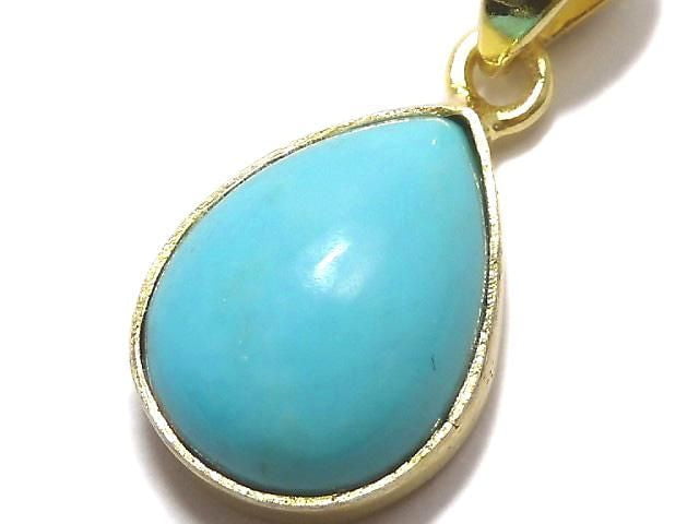 [Video][One of a kind] Kingman Turquoise AAA Pendant 18KGP NO.249