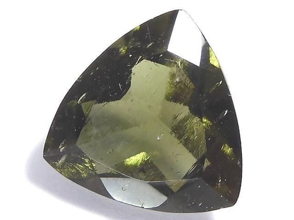 [Video][One of a kind] High Quality Moldavite AAA Faceted Loose stone 1pc NO.155