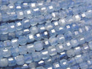 [Video] High Quality! Deep Blue Aquamarine AA++ Cube Shape 3x3x3mm 1strand beads (approx. 15 inches/37 cm)