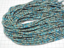 [Video] Light Blue Kaolinite Rondelle 4x4x2.5mm 1strand beads (aprx. 15 inches/38 cm)